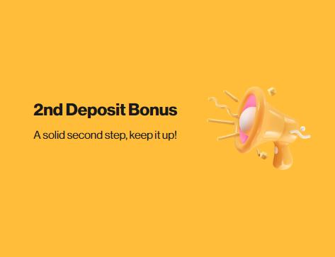 second deposit bonus